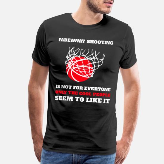 Fadeaway Jump Shot Swoosh Basketball Hoop Net' Men's Premium T-Shirt |  Spreadshirt